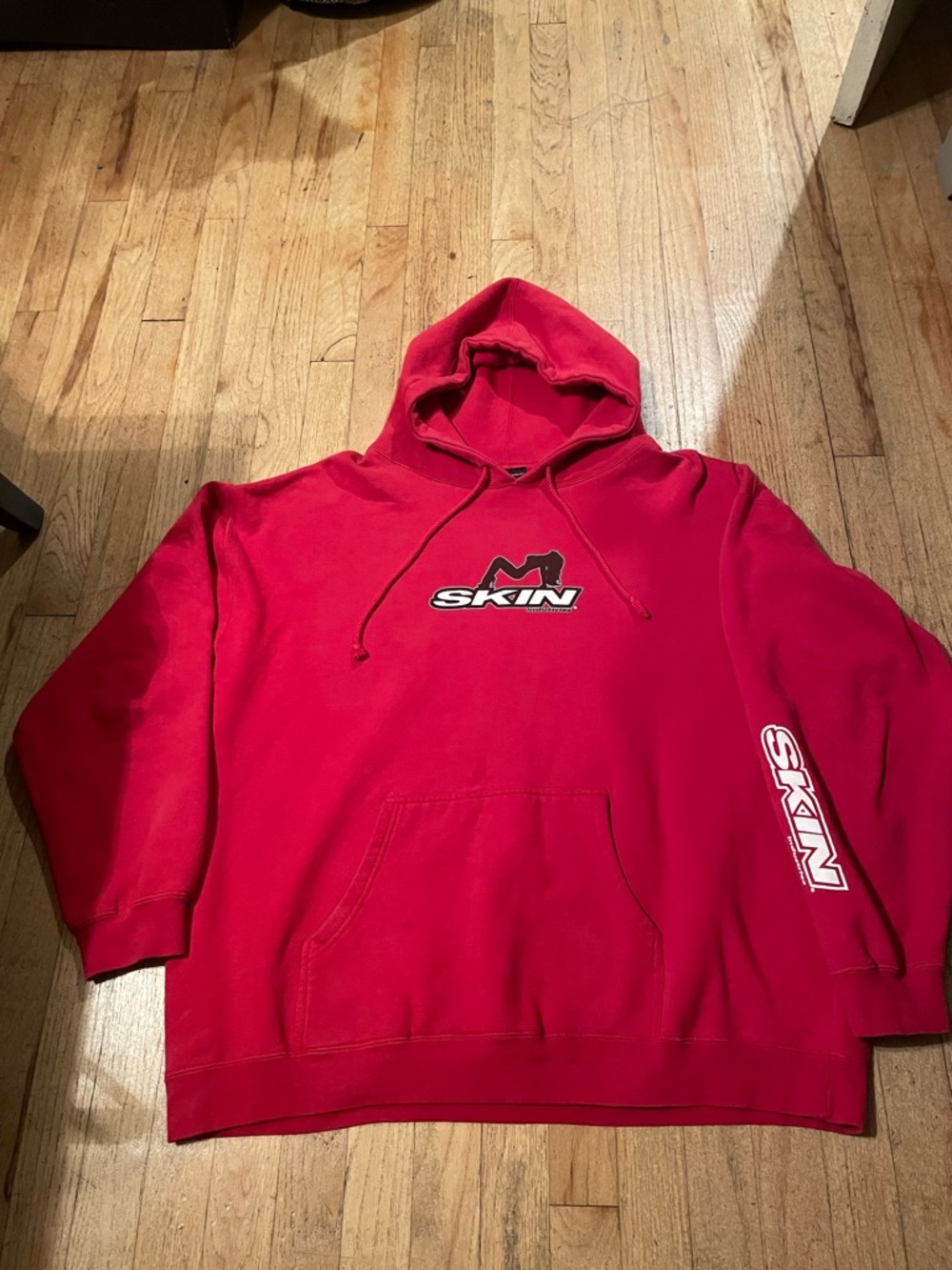 Skin Red Logo Hoodie - Men's Pullover Hoodie